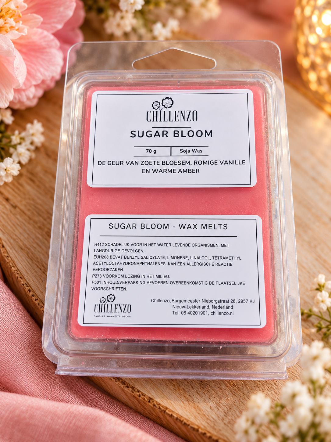 wax melts rood roze
